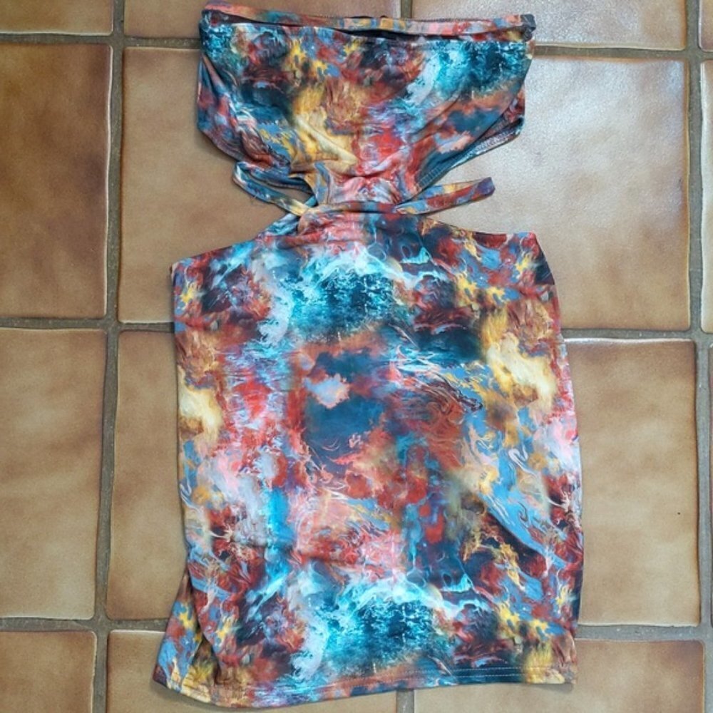 PrettyLittleThing Cutout Strapless Bodycon Mini Dress